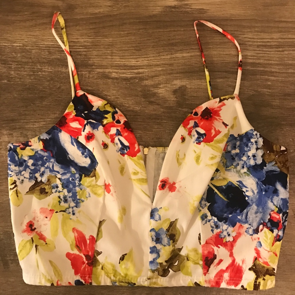 Flowery Crop Top